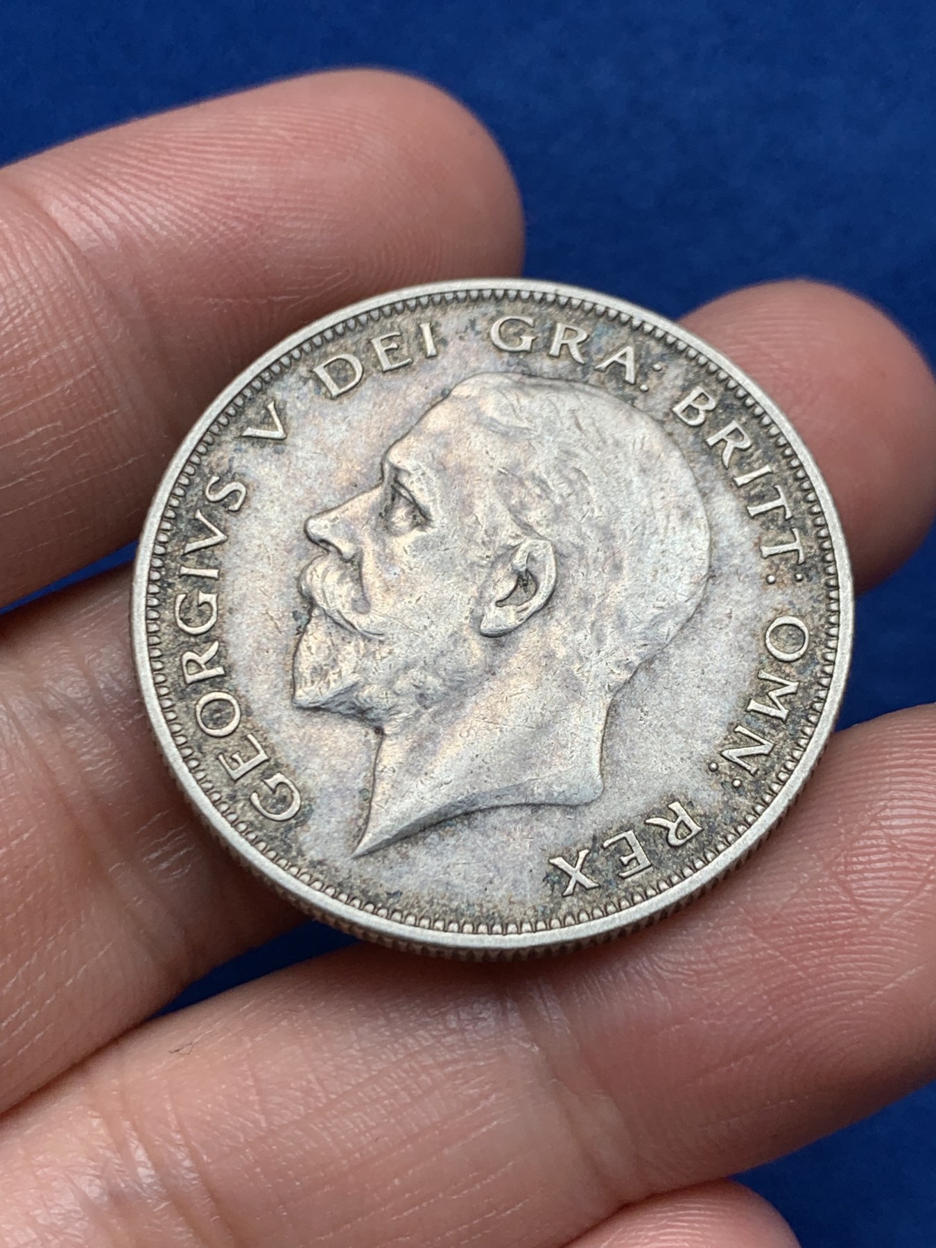 《竞宝斋》第263场-周日，周一 2场连拍 (全场包邮) 英国 1929年 乔五半克朗 银币