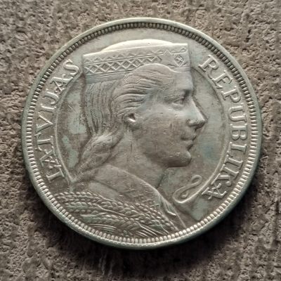 0起1加-纯粹捡漏拍-316银币套币场 - 【特年】拉脱维亚1932年5拉特女神大银币
