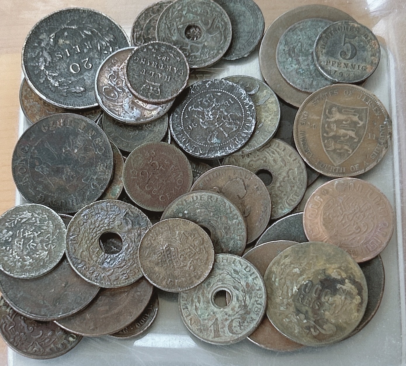 第一海外回流一元起拍收藏 散币专场 第85期 铜币一组 净重205g 弱品