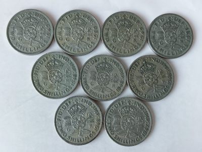 第一海外回流一元起拍收藏 散币专场 第85期 - 英国2先令 乔治六世 9枚