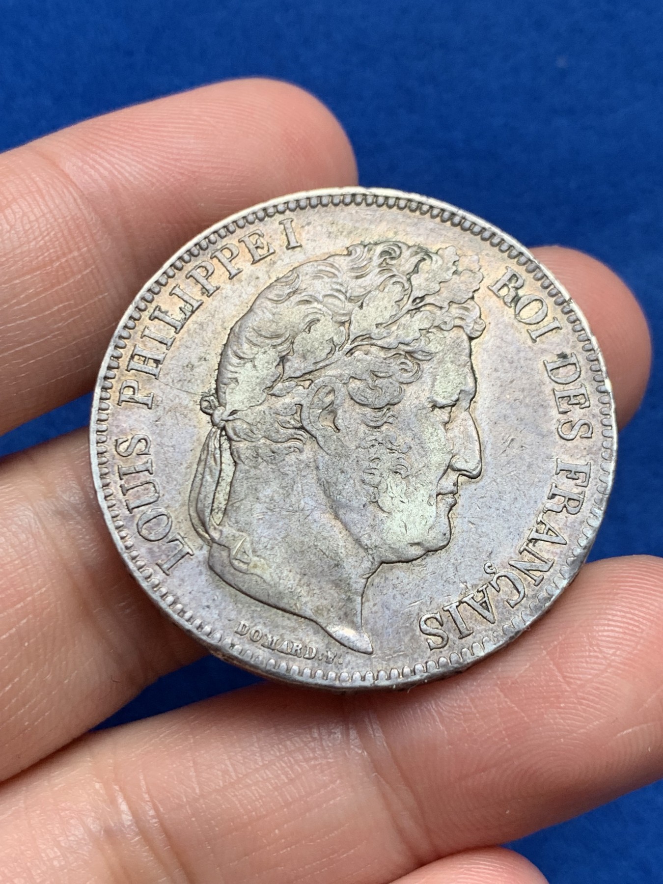 《竞宝斋》第263场-周日，周一 2场连拍 (全场包邮) 法国 1832年 5法郎 菲利普一世 大银币