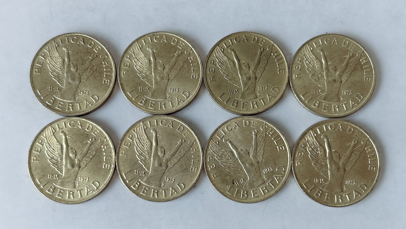 第一海外回流一元起拍收藏 散币专场 第85期 智利5比索 8枚