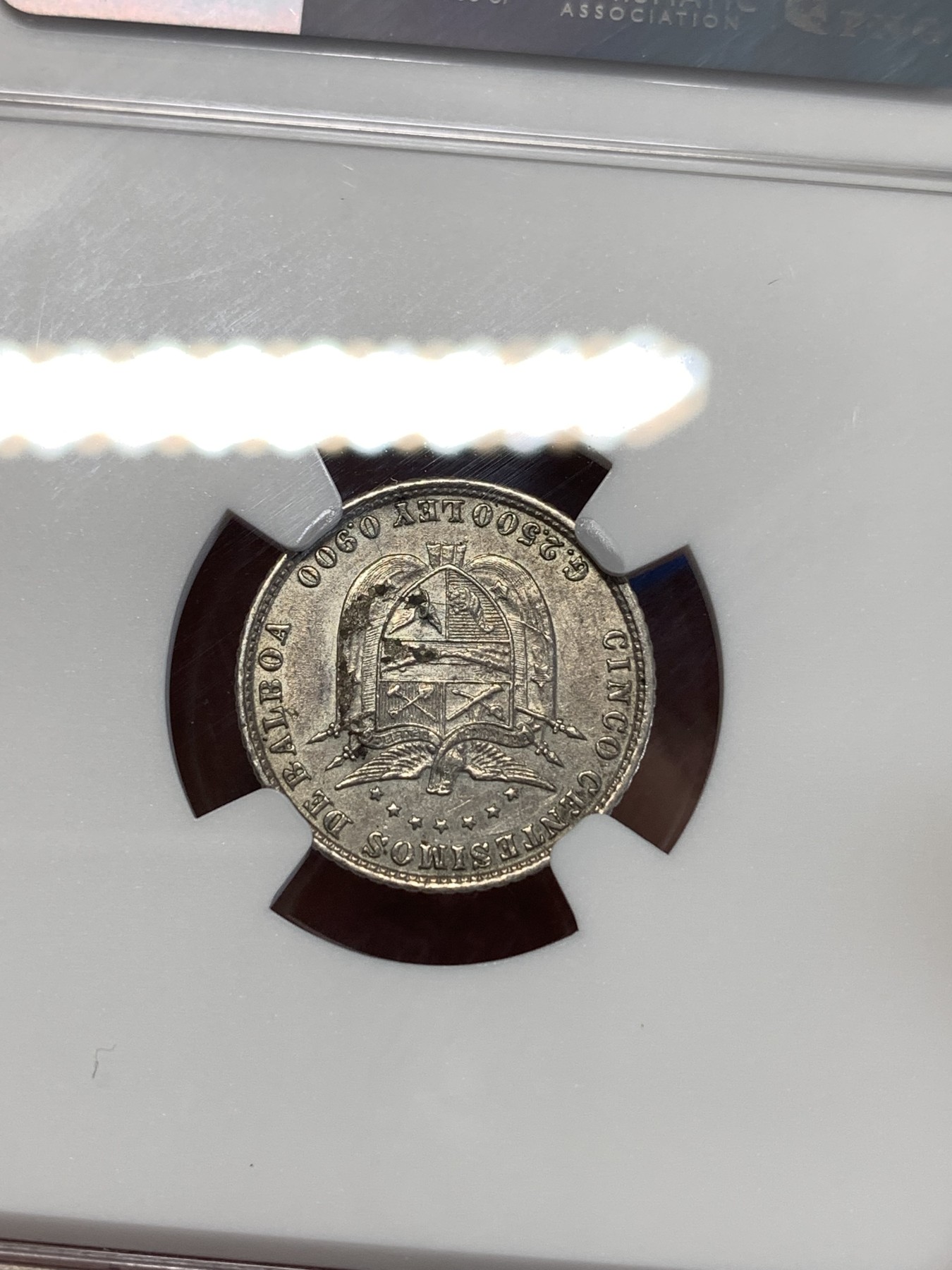 《竞宝斋》第263场-周日，周一 2场连拍 (全场包邮) NGC AUD 巴拿马1904年5C银币