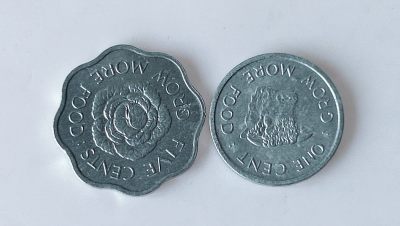 第一海外回流一元起拍收藏 散币专场 第85期 - 塞舌尔1972年1-5分纪念币2枚套