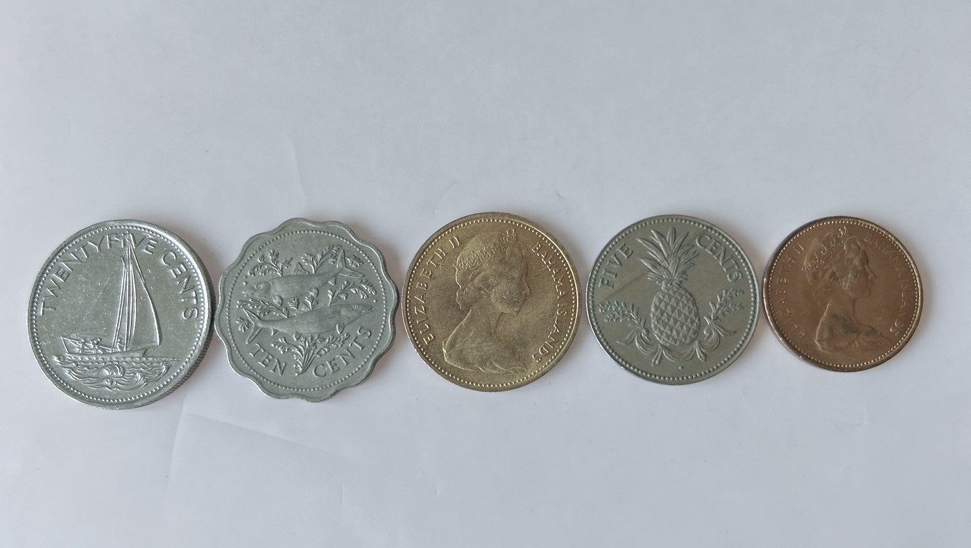 第一海外回流一元起拍收藏 散币专场 第85期 巴哈马硬币 5枚