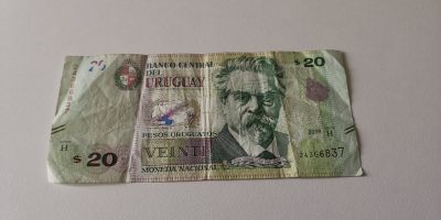 零零发五月纸币拍卖 无佣金 - 乌拉圭纸钞20