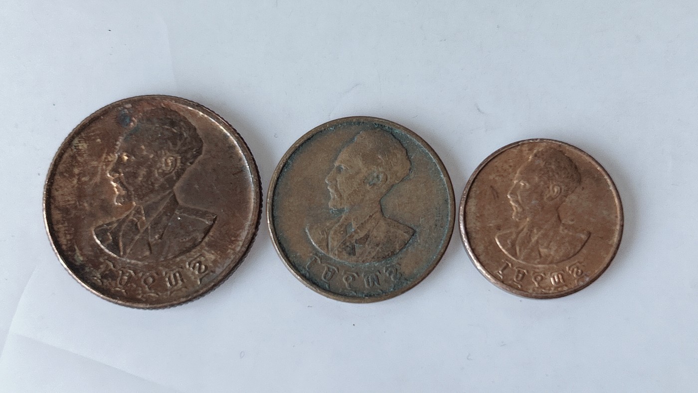 第一海外回流一元起拍收藏 散币专场 第85期 埃塞俄比亚海尔塞拉西铜币狮子扛旗3枚