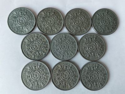 第一海外回流一元起拍收藏 散币专场 第85期 - 英国2先令 伊丽莎白二世 10枚