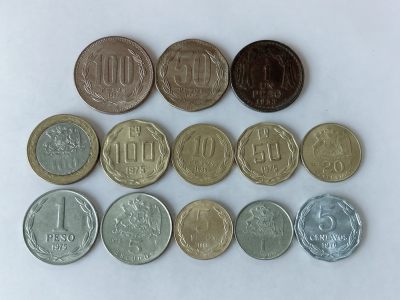 第一海外回流一元起拍收藏 散币专场 第85期 - 智利硬币13枚 无重复