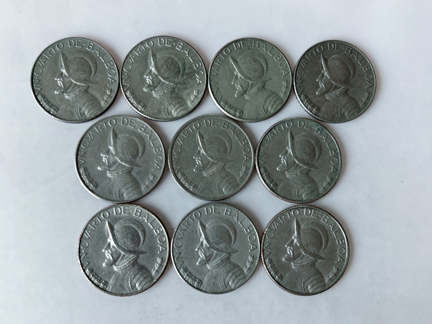 第一海外回流一元起拍收藏 散币专场 第85期 巴拿马1/4巴波亚硬币 10枚