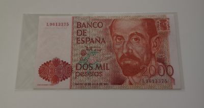 零零发五月纸币拍卖 无佣金 - 西班牙2000全新
