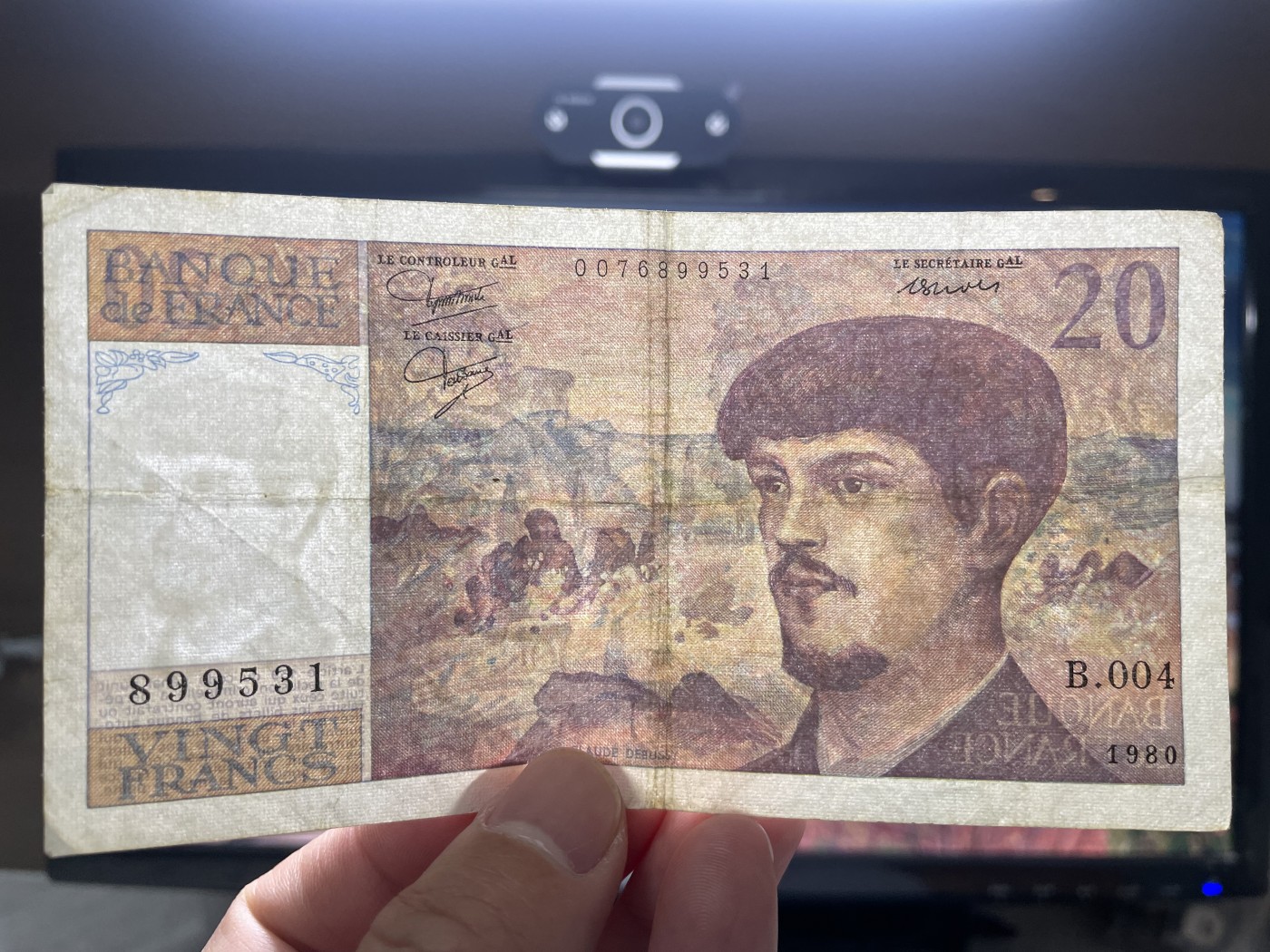 2024年集古藏今外币拍卖第五期-第10场—纸币场，本期拍完结算发货（总第50拍） 1980年法国10法郎