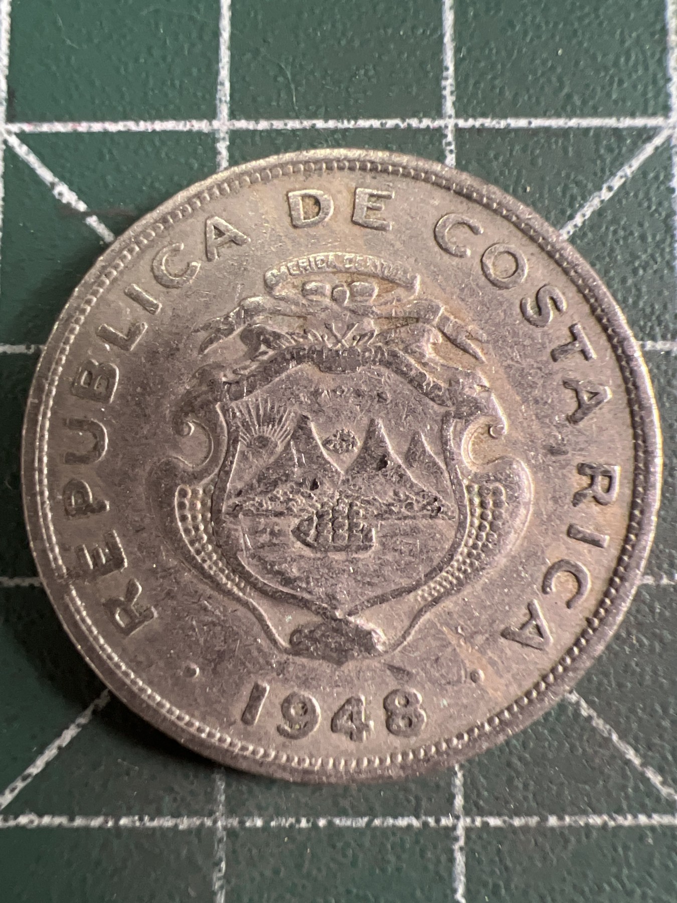 第608期 硬币专场 （无押金，捡漏，全场50包邮，偏远地区除外，接收代拍业务） 哥斯达黎加50分 1948年