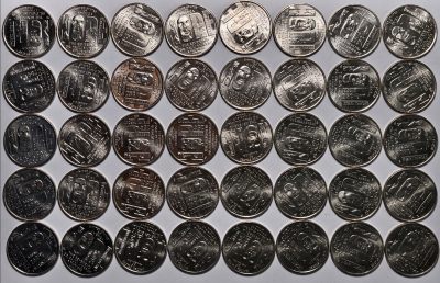 紫瑗钱币——第370期拍卖 - 美国 2024年 杰出女性系列 保罗·默里 25美分 40枚一组 UNC