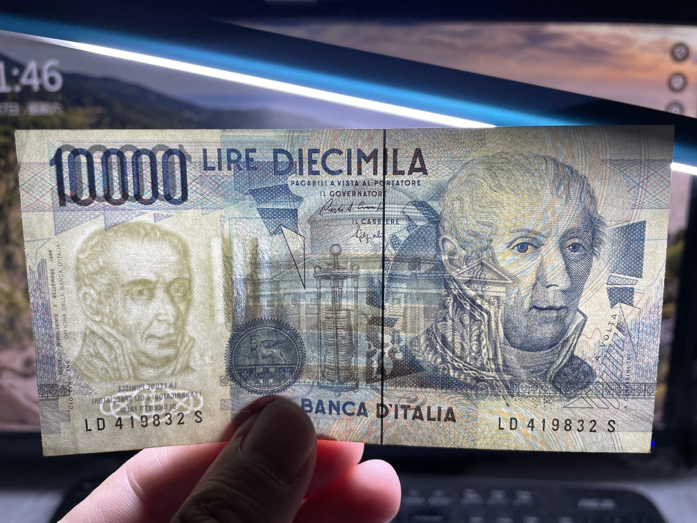 2024年集古藏今外币拍卖第五期-第10场—纸币场，本期拍完结算发货（总第50拍） 意大利10000里拉