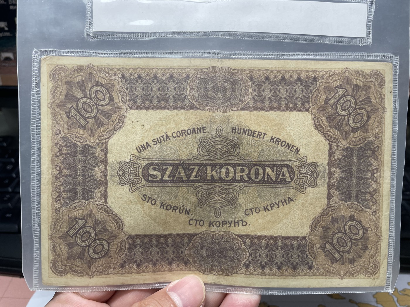 2024年集古藏今外币拍卖第五期-第10场—纸币场，本期拍完结算发货（总第50拍） 1920年匈牙利100克朗