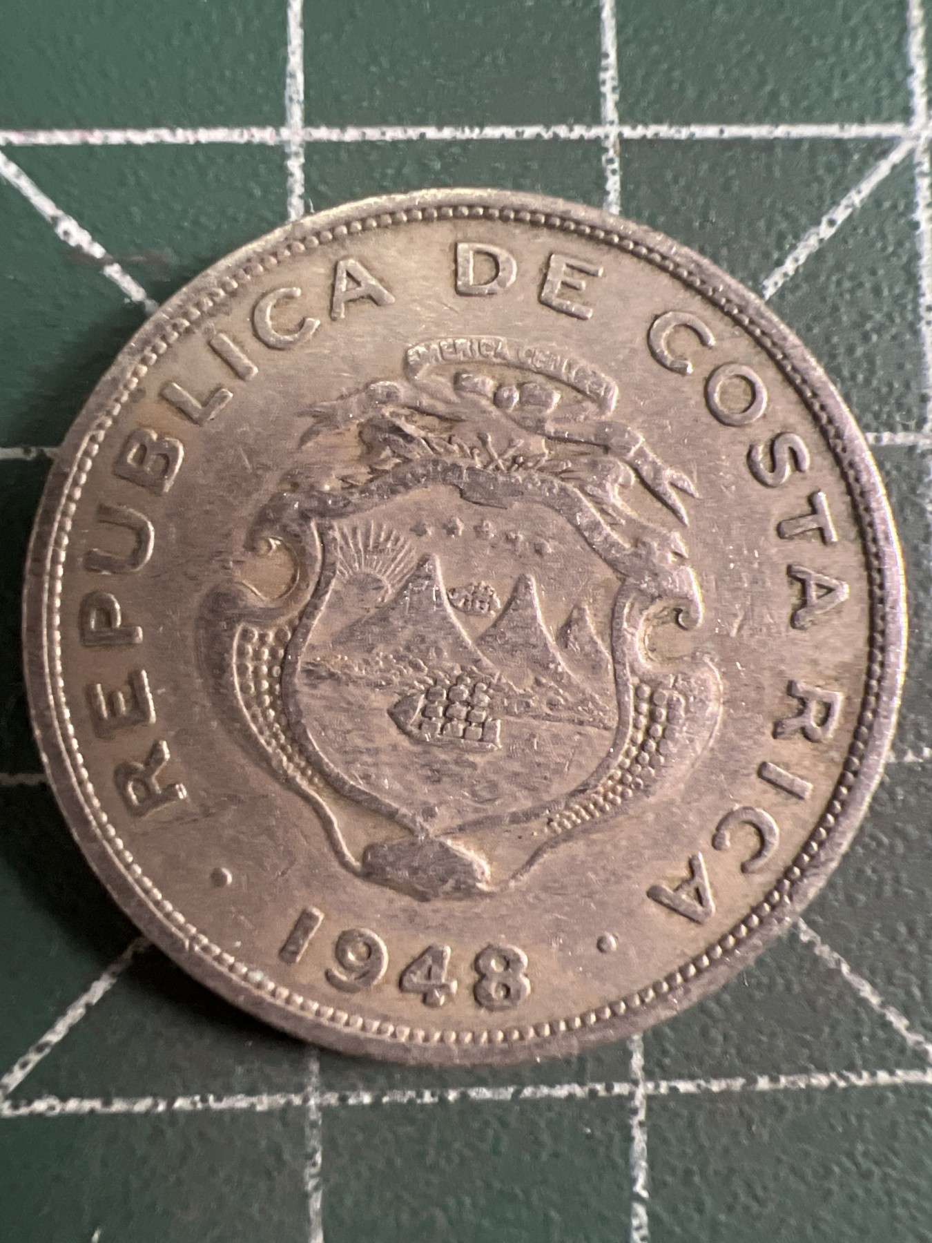 第591期 硬币专场 （无押金，捡漏，全场50包邮，偏远地区除外，接收代拍业务） 哥斯达黎加50分 1948年