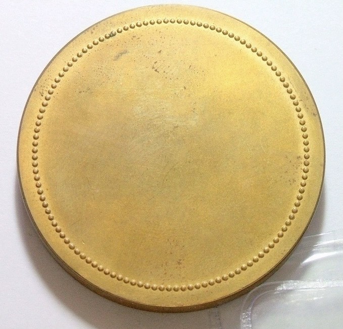 法国拿破仑青年像 高浮雕精制大镀金章 50MM