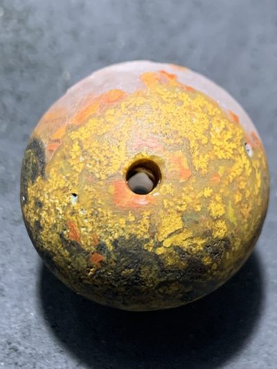 精美亚光冰飘风化纹战国红玛瑙手工雕刻金玉满堂大单珠一颗 精美亚光冰飘风化纹战国红玛瑙手工雕刻金玉满堂大单珠一颗