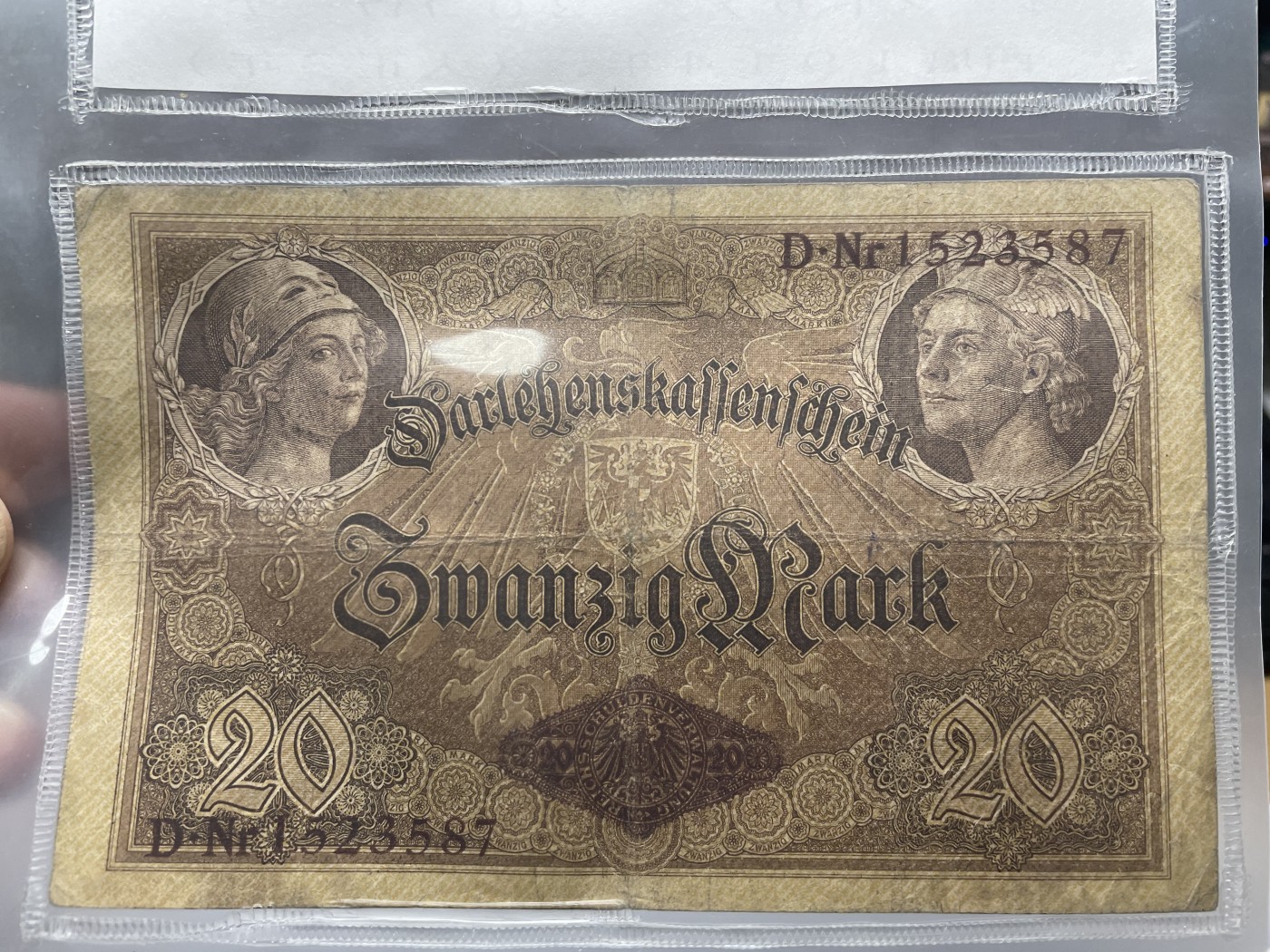 2024年集古藏今外币拍卖第五期-第10场—纸币场，本期拍完结算发货（总第50拍） 1914年德国20马克