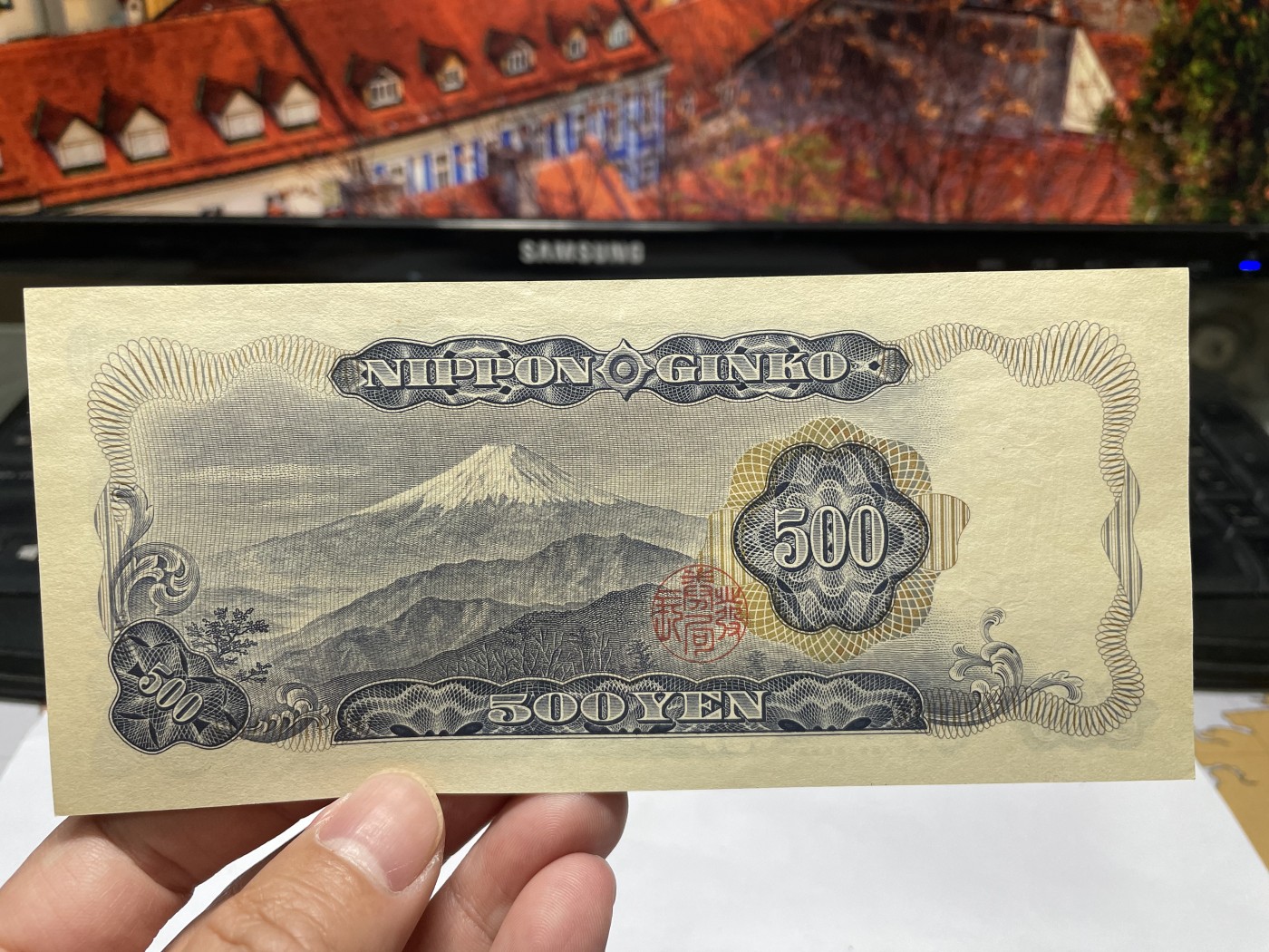 2024年集古藏今外币拍卖第五期-第10场—纸币场，本期拍完结算发货（总第50拍） 全新日本银行券500元