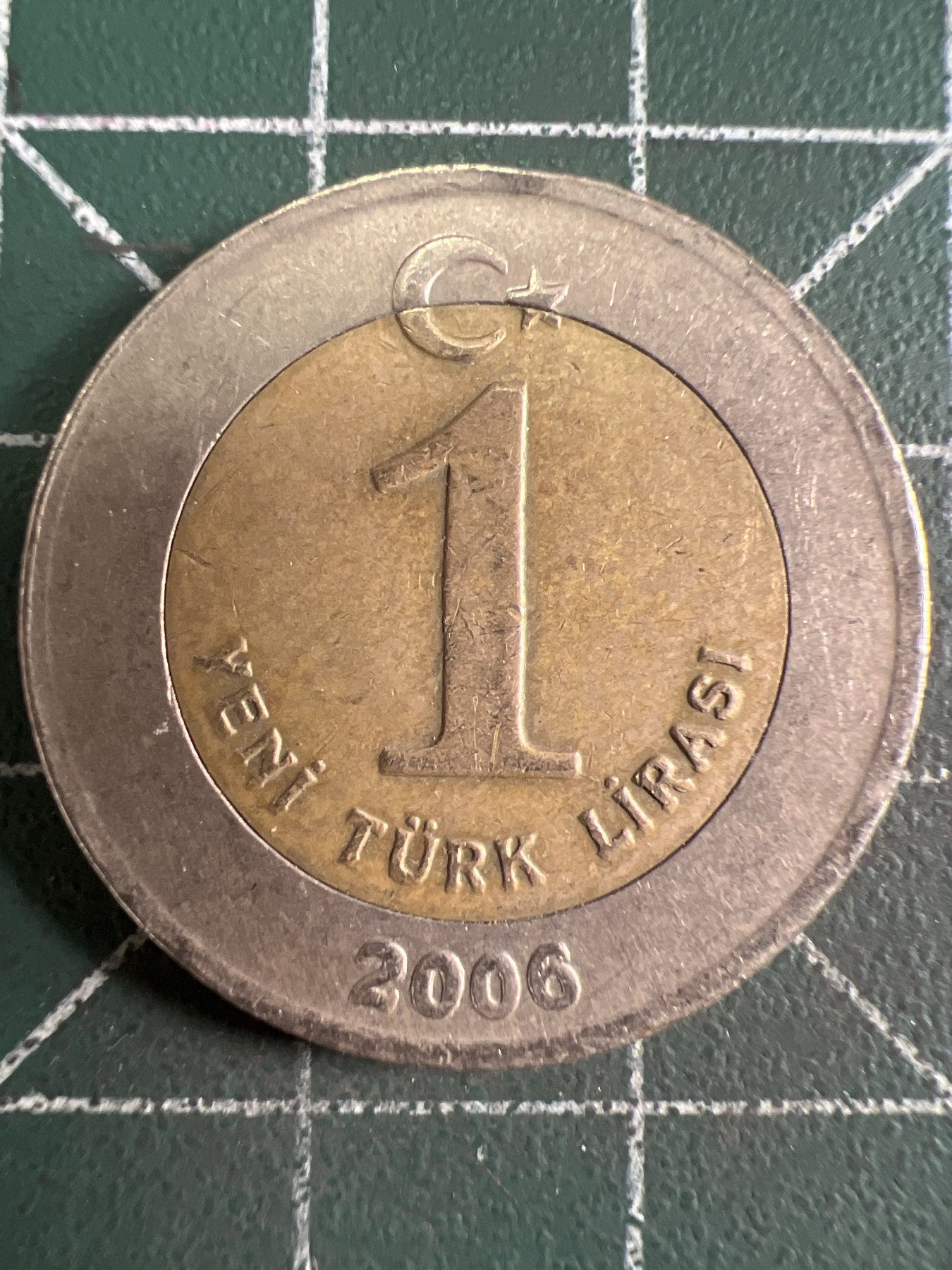 第610期 硬币专场 （无押金，捡漏，全场50包邮，偏远地区除外，接收代拍业务） 土耳其1里拉 双色币