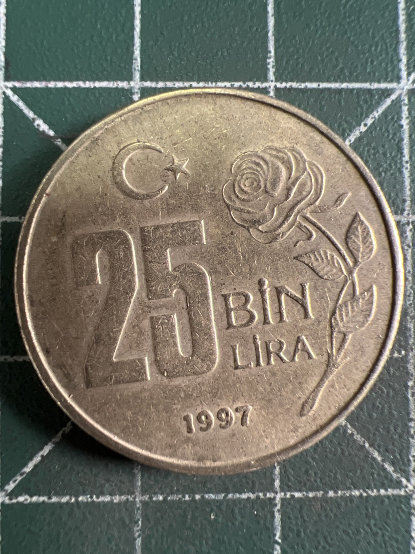 第610期 硬币专场 （无押金，捡漏，全场50包邮，偏远地区除外，接收代拍业务） 土耳其25Bin里拉