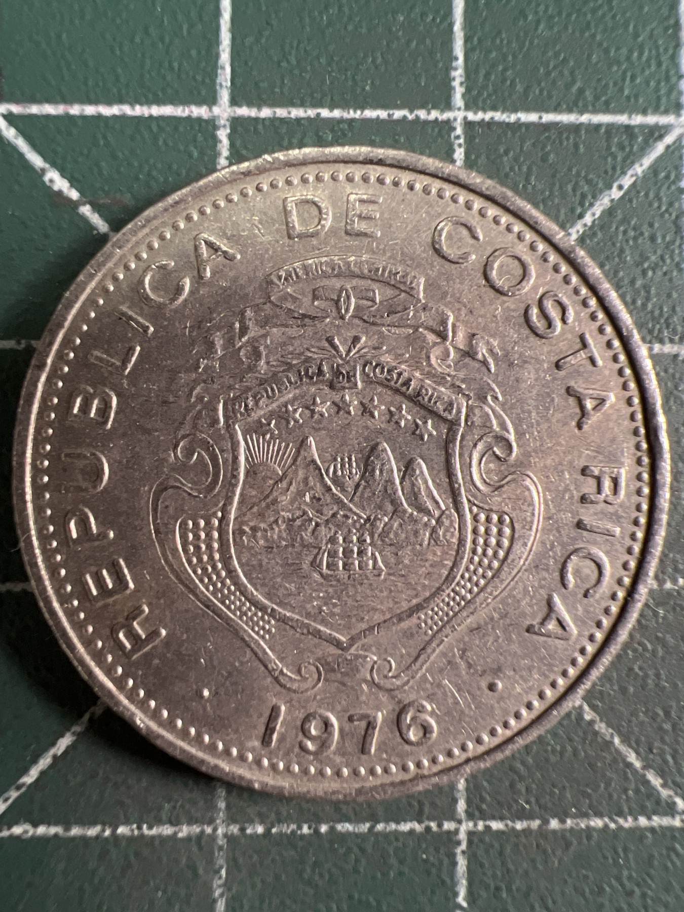 第664期 硬币专场 （无押金，捡漏，全场50包邮，偏远地区除外，接收代拍业务，本店十天发一次货） 哥斯达黎加50分 1976年