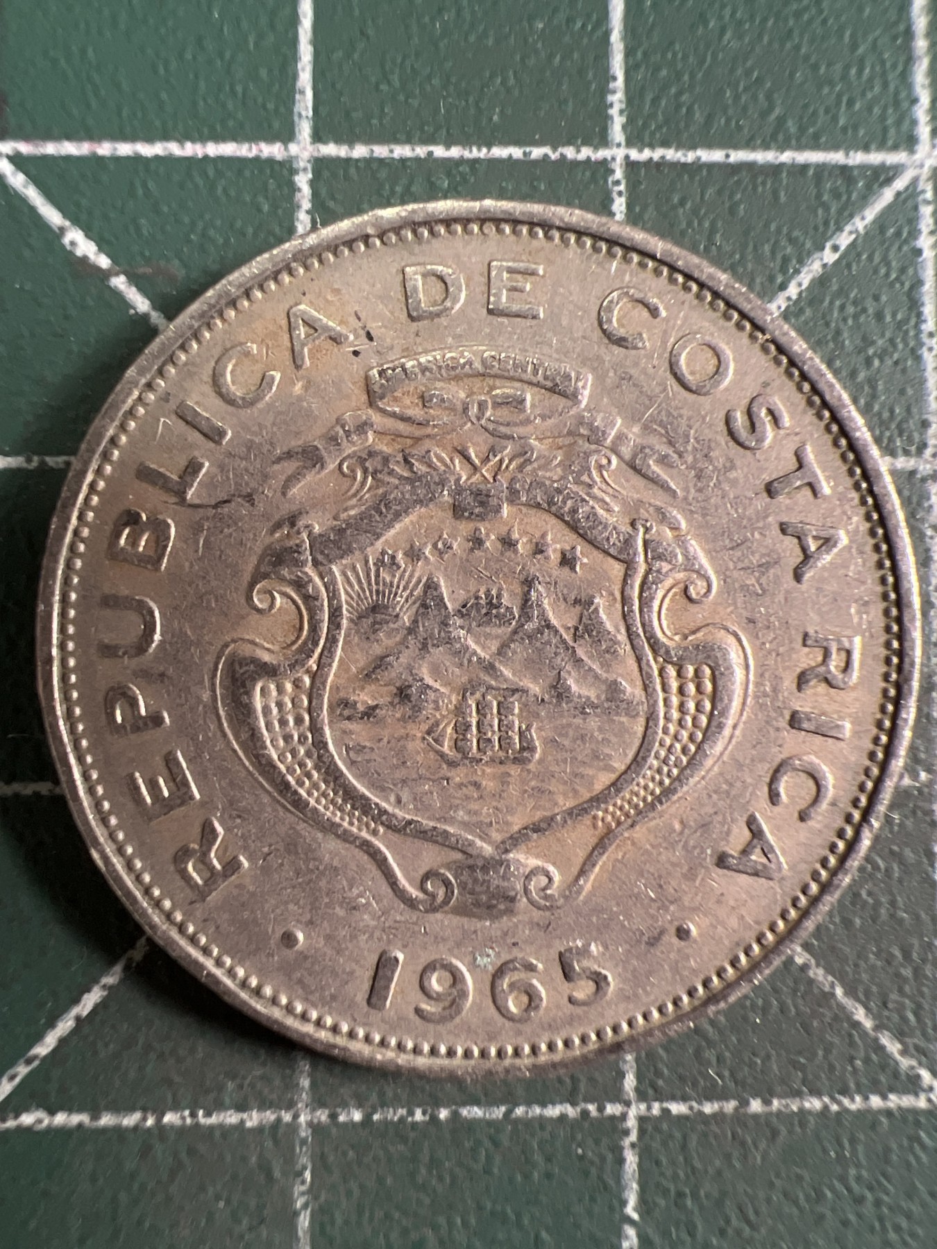 第591期 硬币专场 （无押金，捡漏，全场50包邮，偏远地区除外，接收代拍业务） 哥斯达黎加50分 1965年