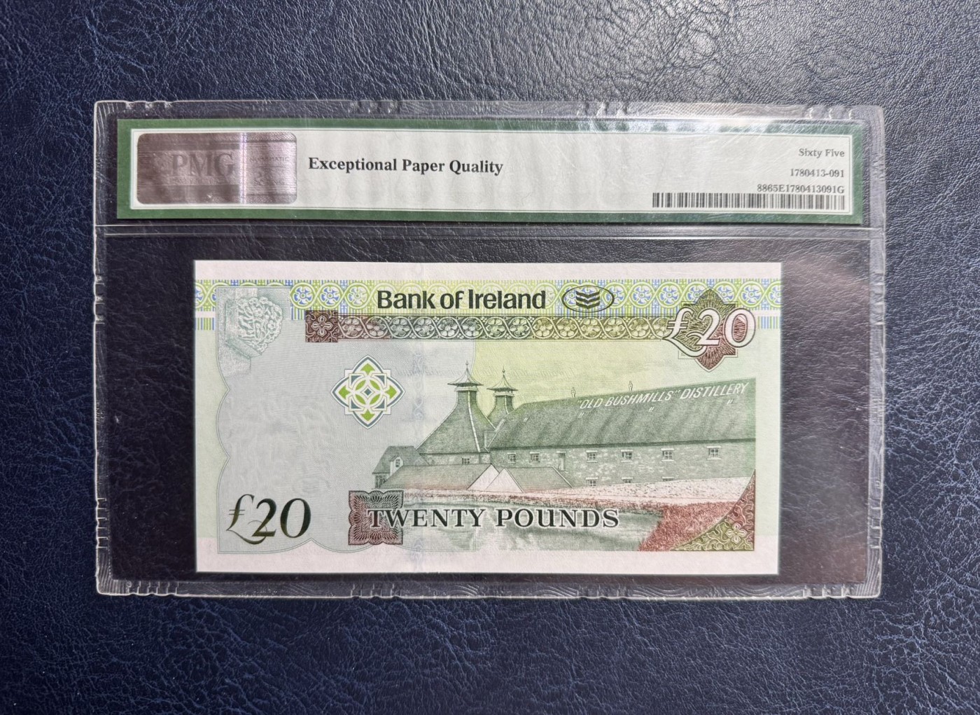 收藏联盟Quantum Auction 第342期拍卖  北爱尔兰2013年20镑 PMG65 123456乱龙号
