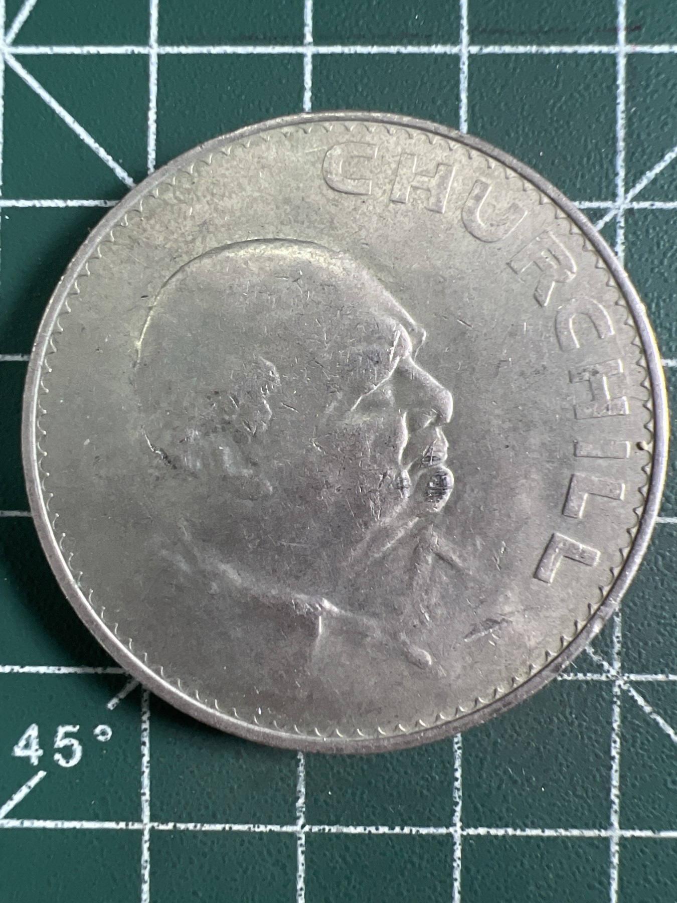 第589期 硬币专场 （无押金，捡漏，全场50包邮，偏远地区除外，接收代拍业务） 英国丘吉尔大克朗纪念币