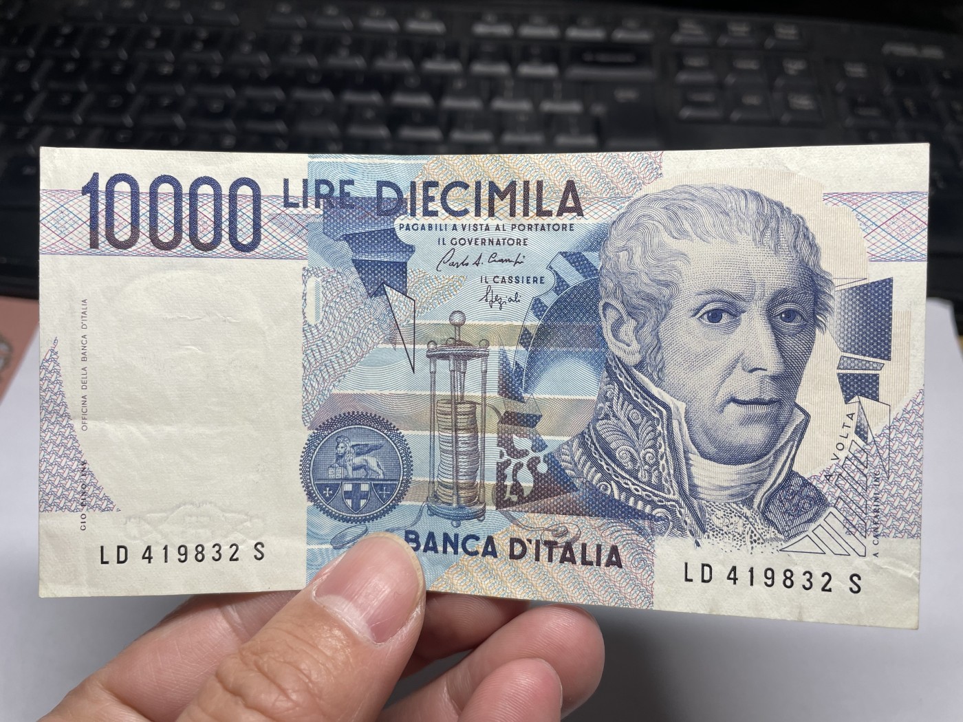 2024年集古藏今外币拍卖第五期-第10场—纸币场，本期拍完结算发货（总第50拍） 意大利10000里拉