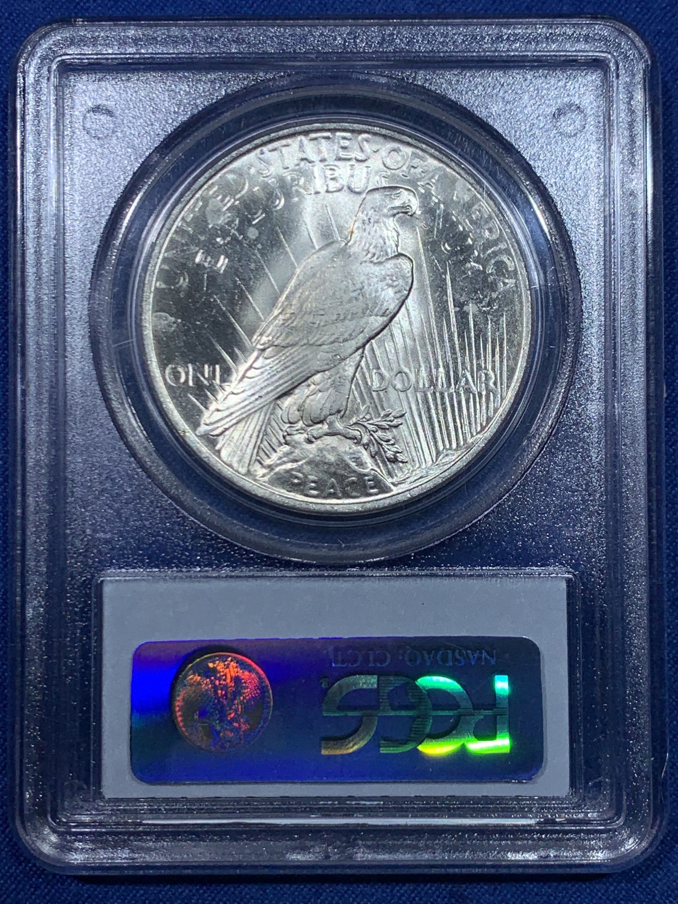 《竞宝斋》第264场-周日，周一 2场连拍 (全场包邮) PCGS MS63 美国1923年和平银币