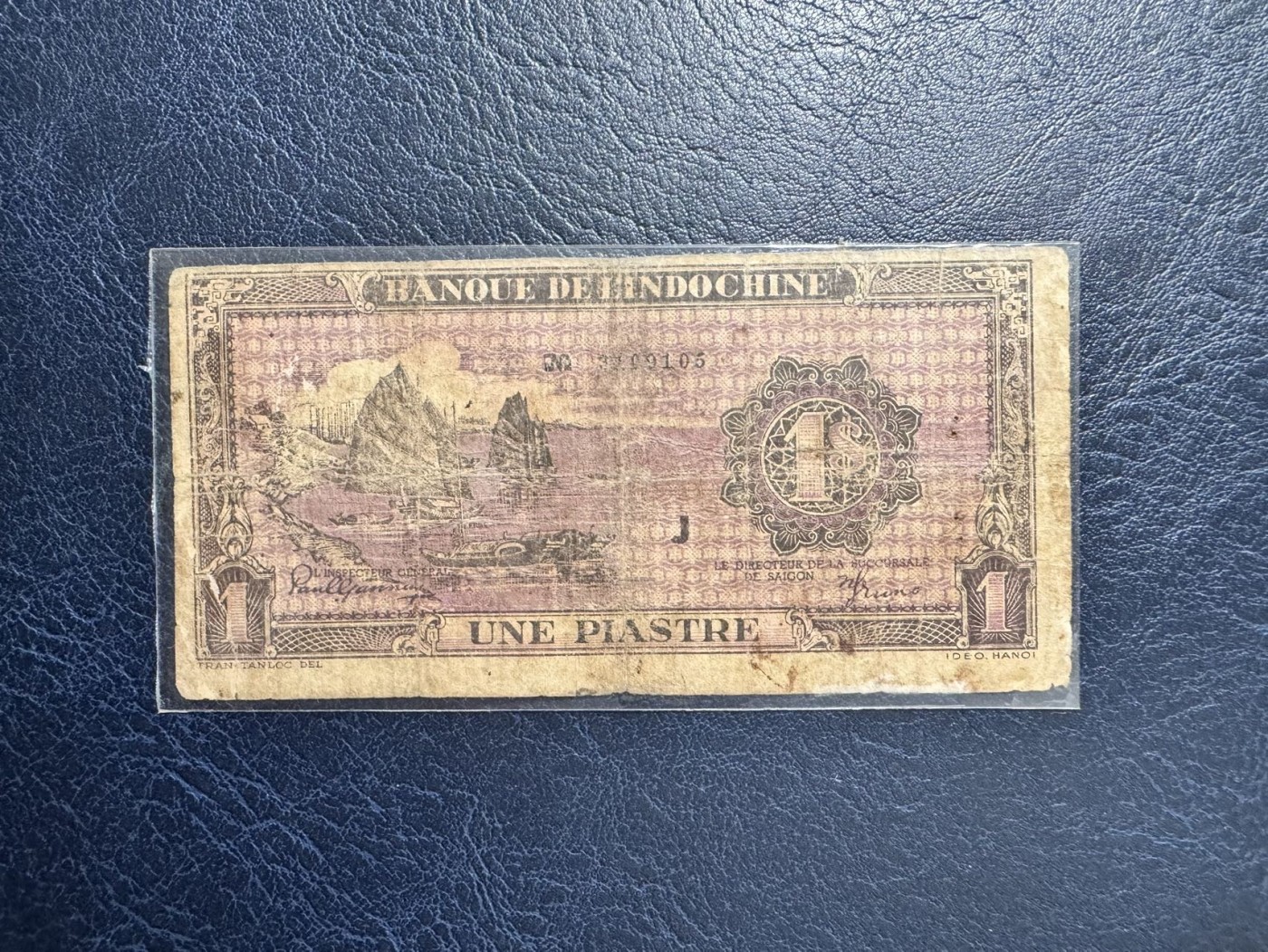 收藏联盟Quantum Auction 第342期拍卖  东方汇理银行1942-45年1屁阿斯特 品相如图 