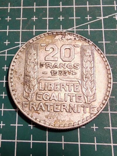 轻松集币无压力 - 法国1933年20法郎银币