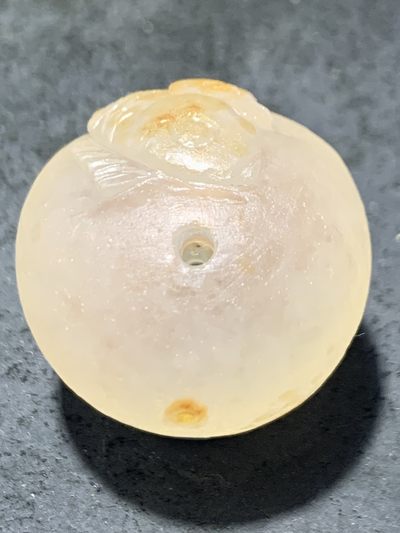 精美冰飘亚光满冰飘糖心料战国红玛瑙手工俏色巧雕鲤鱼出水圆珠一个 精美冰飘亚光满冰飘糖心料战国红玛瑙手工俏色巧雕鲤鱼出水圆珠一个