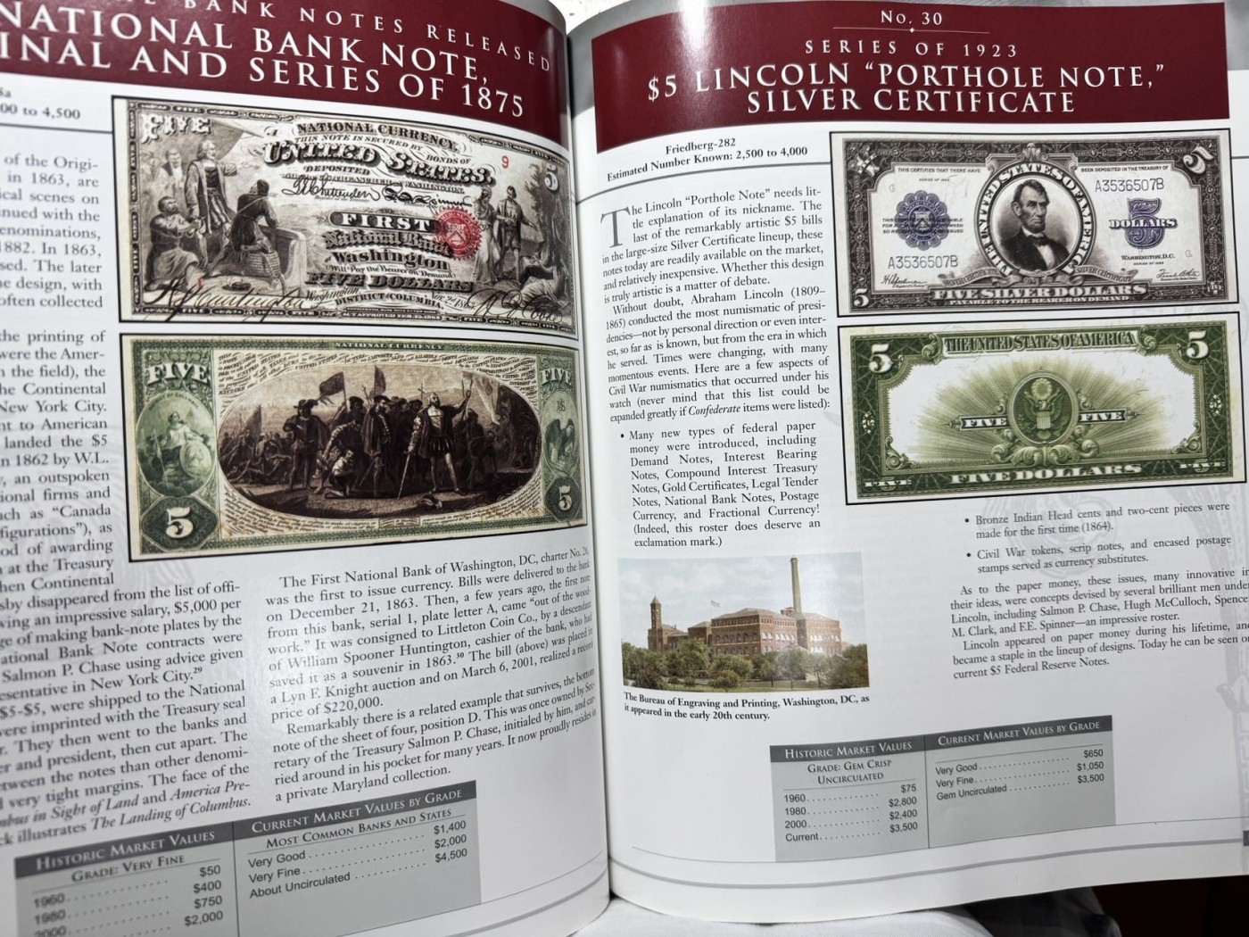 收藏联盟Quantum Auction 第342期拍卖  美国最伟大的100张纸币目录图册（全英文版） 品相如图 非全新书籍 内容详尽 图文并茂 