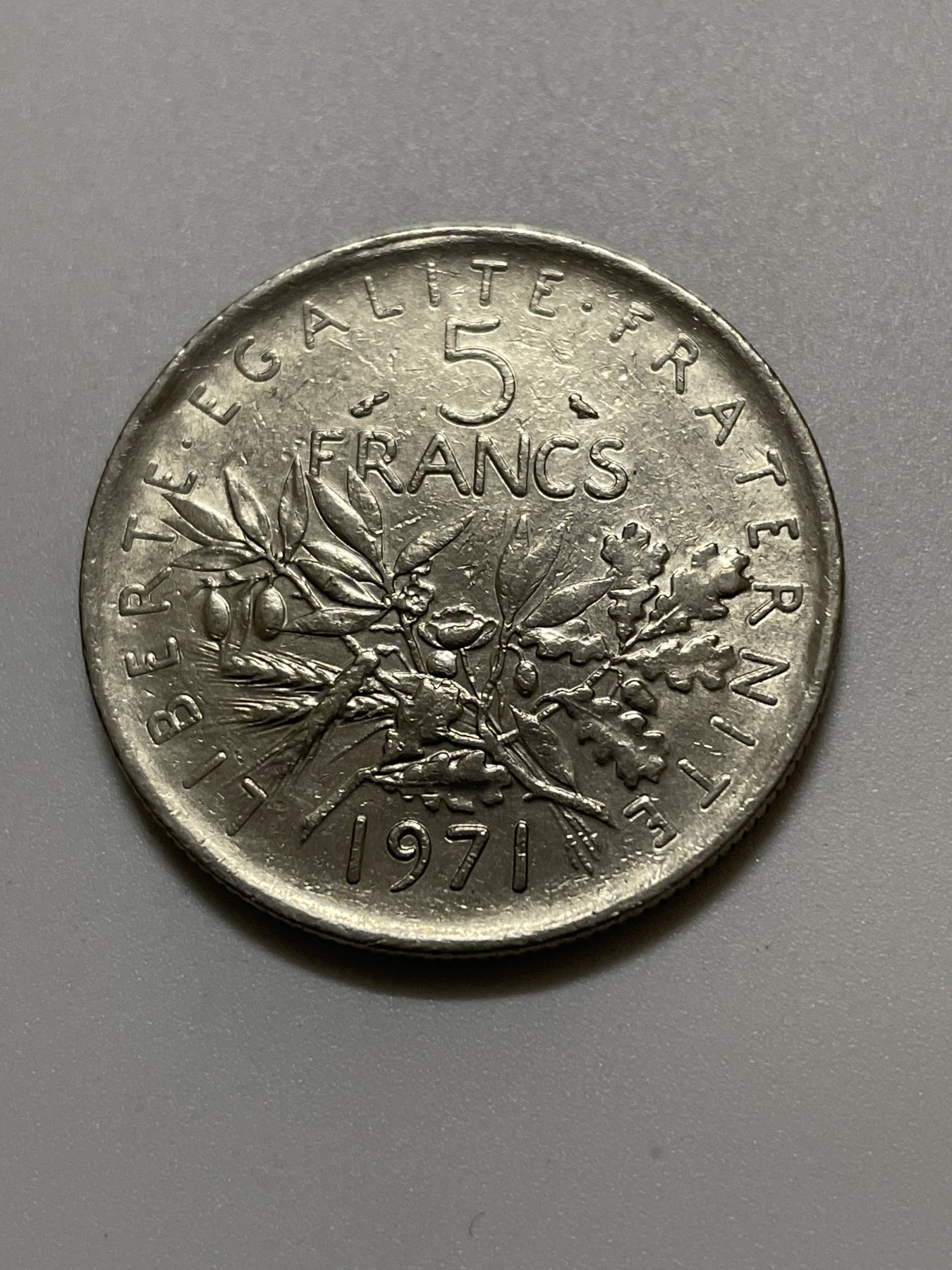 神仙姐姐散币好品专场第三十七期（无佣金满邮自动发出 1971年法国5法郎