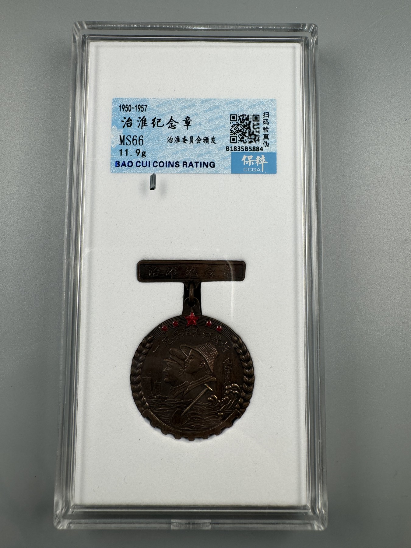 秋玥章舍第二期 49.治淮纪念章03519