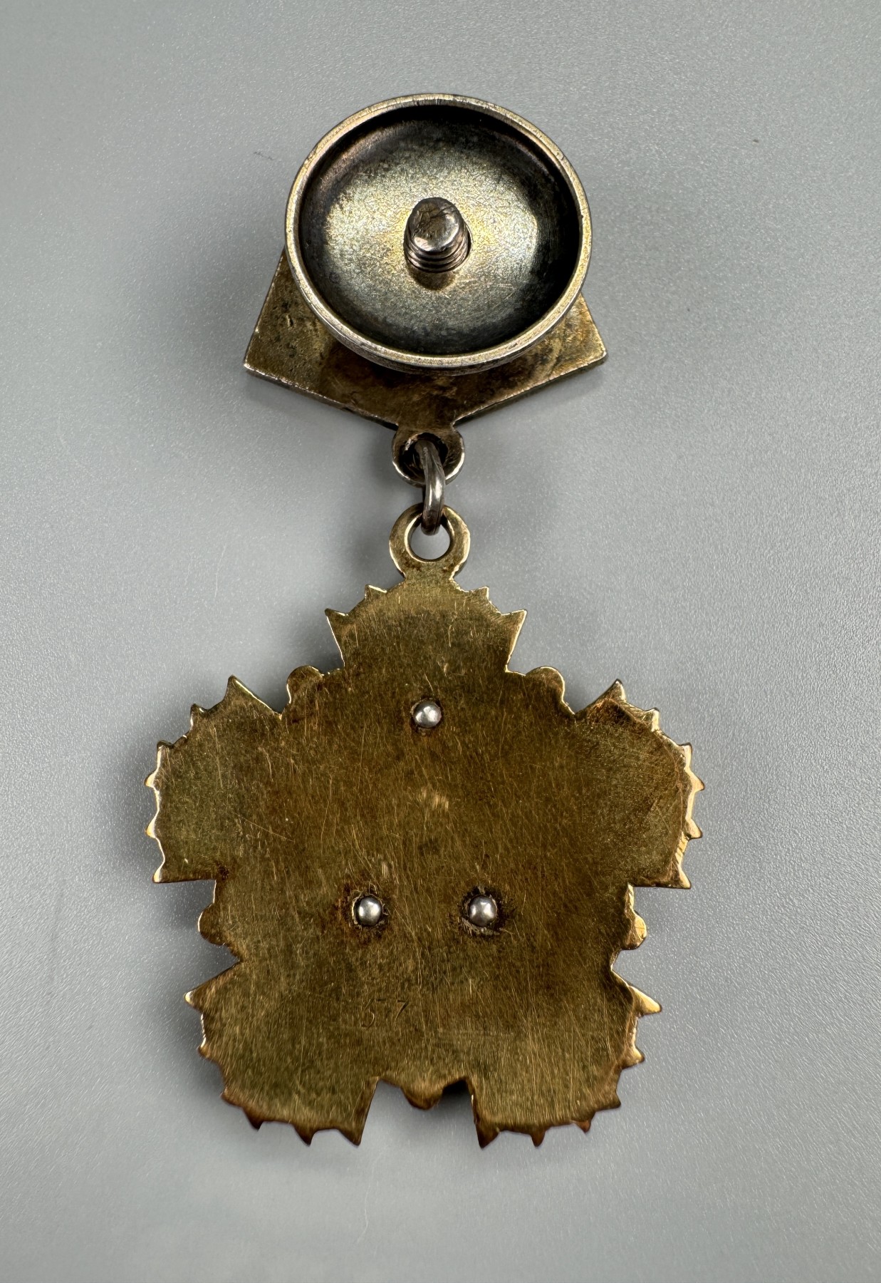 秋玥章舍第二期 c蒙古劳动英雄称号金索云宝奖章（苏联金制）57