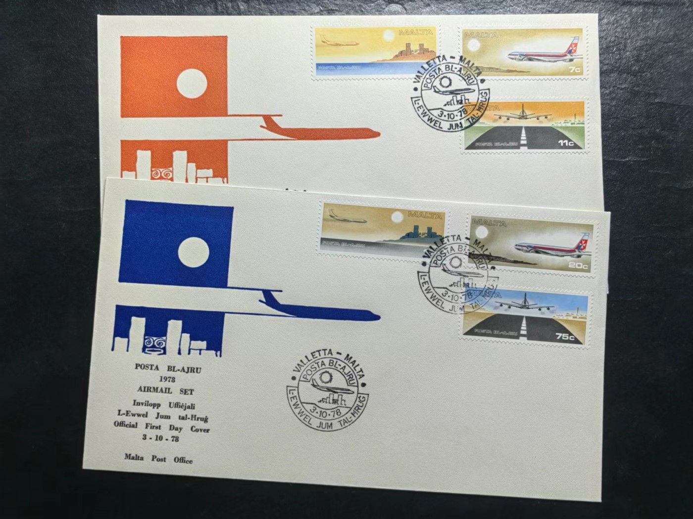 多国邮品✌（拍卖专场）精品🔥专场 第65场 马耳他1978年 航空邮件飞机