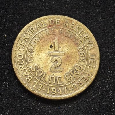 🌹外币初藏🌹🐯第18场 每周二四六晚8点 - 秘鲁1947年1/2索尔