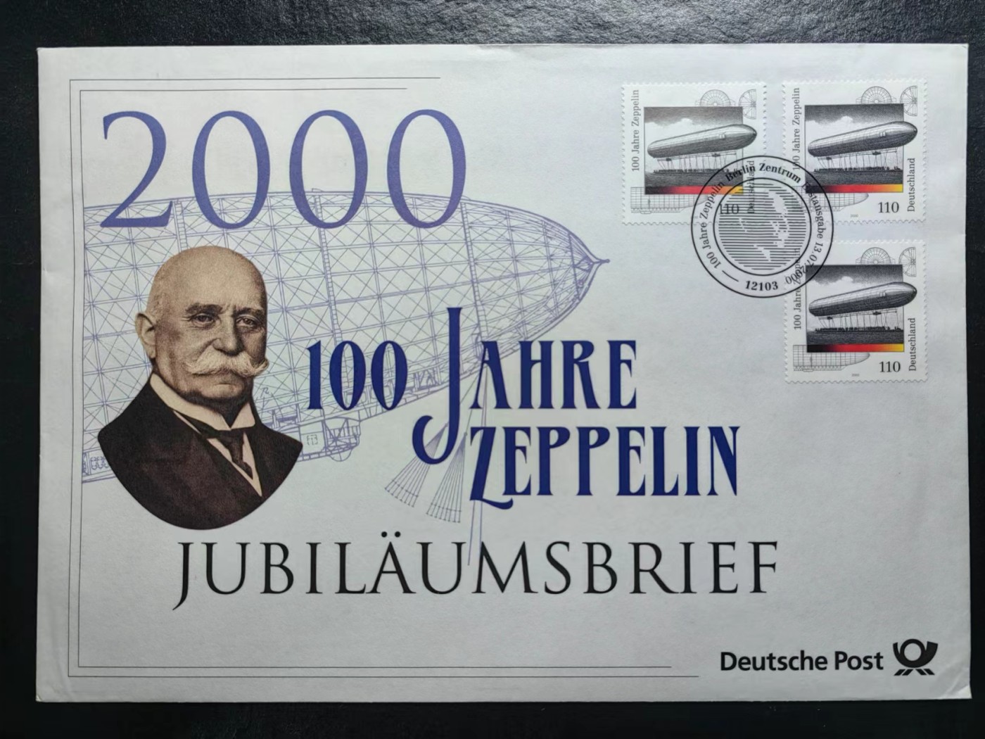 多国邮品✌（拍卖专场）精品🔥专场 第65场 德国2000年 齐柏林飞艇100周年（内容齐全）