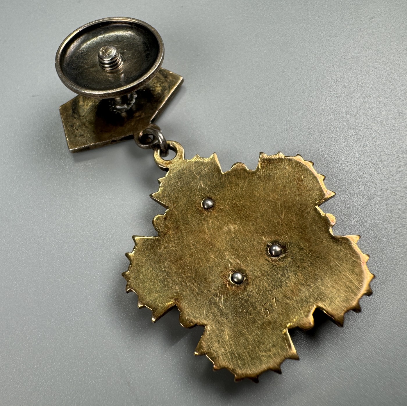 秋玥章舍第二期 c蒙古劳动英雄称号金索云宝奖章（苏联金制）57