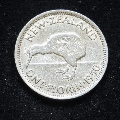 🌹外币初藏🌹🐯第18场 每周二四六晚8点 - 新西兰1950年一佛罗林