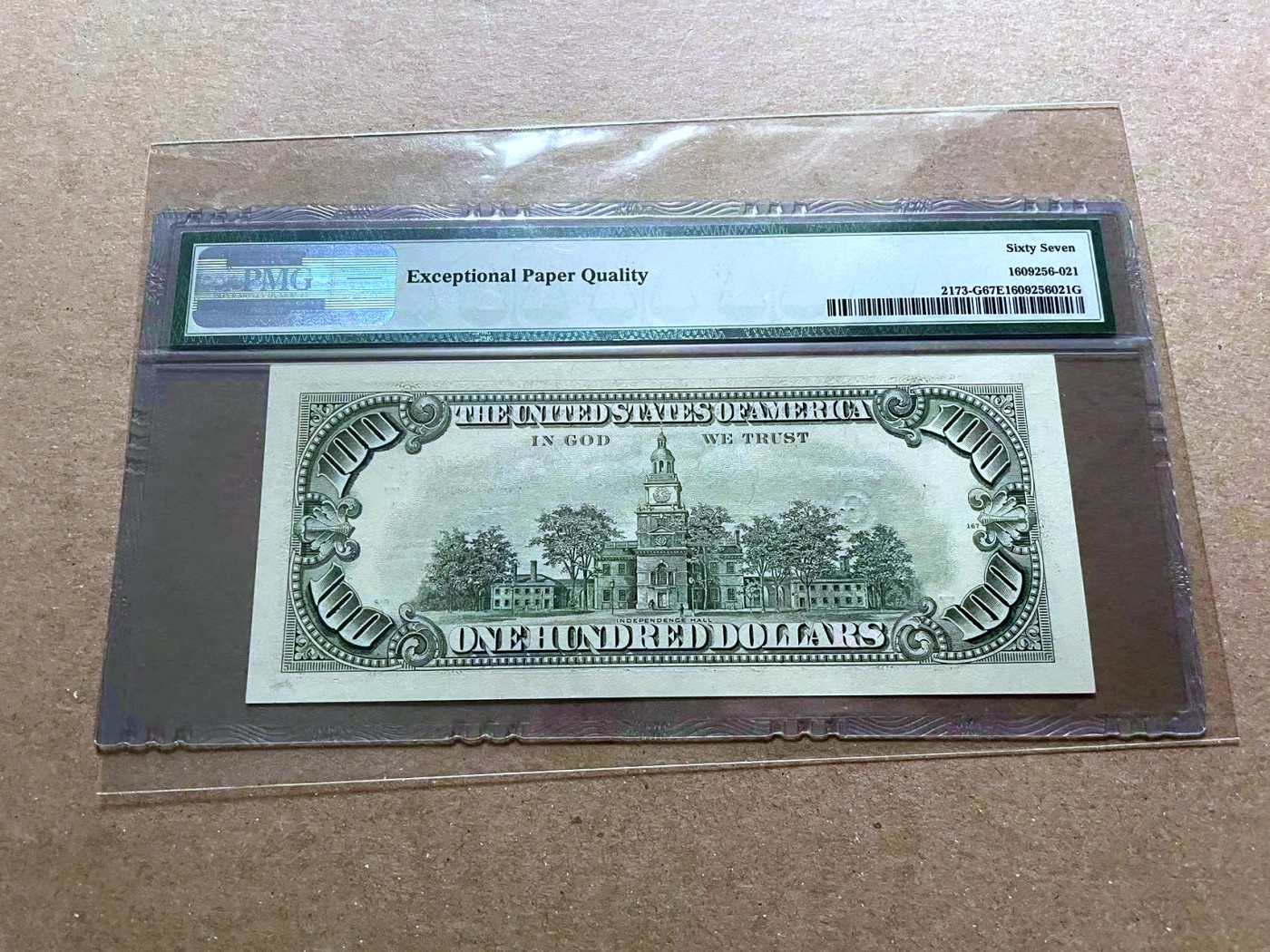 【Blue Auction】✨世界纸币精拍第470期【精】 美国 1990年100美金 PMG67EPQ 高分