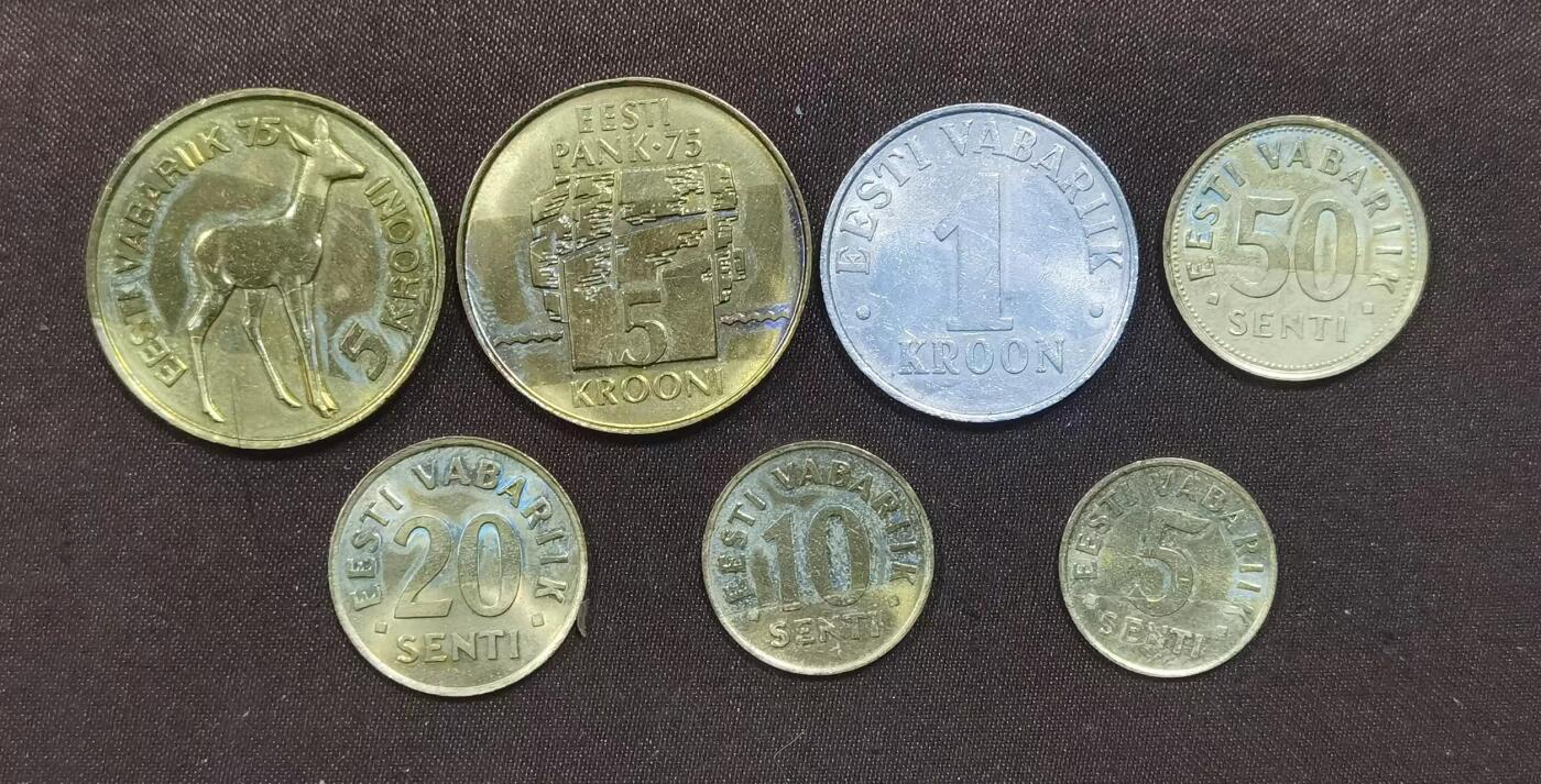 北京马甸外国币专卖微拍第119期，外国非贵金属属纪念币，流通币专场，陆续上新，欢迎关注 爱沙尼亚首版