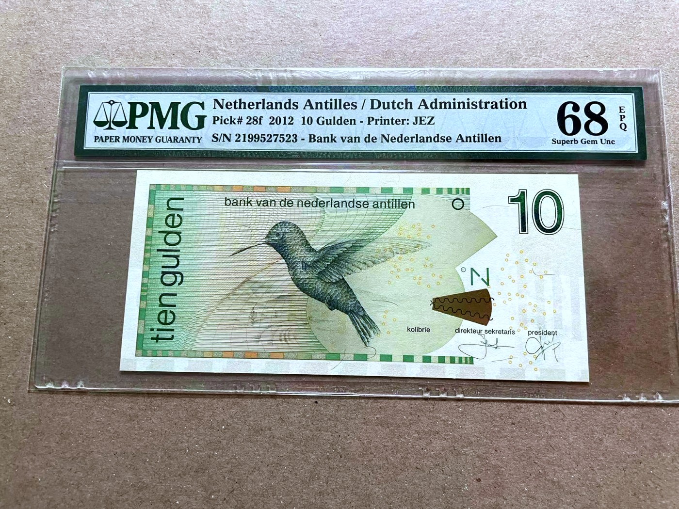 【Blue Auction】✨世界纸币精拍第470期【精】 荷属安的列斯 2012年10盾 PMG68EPQ 超高分 