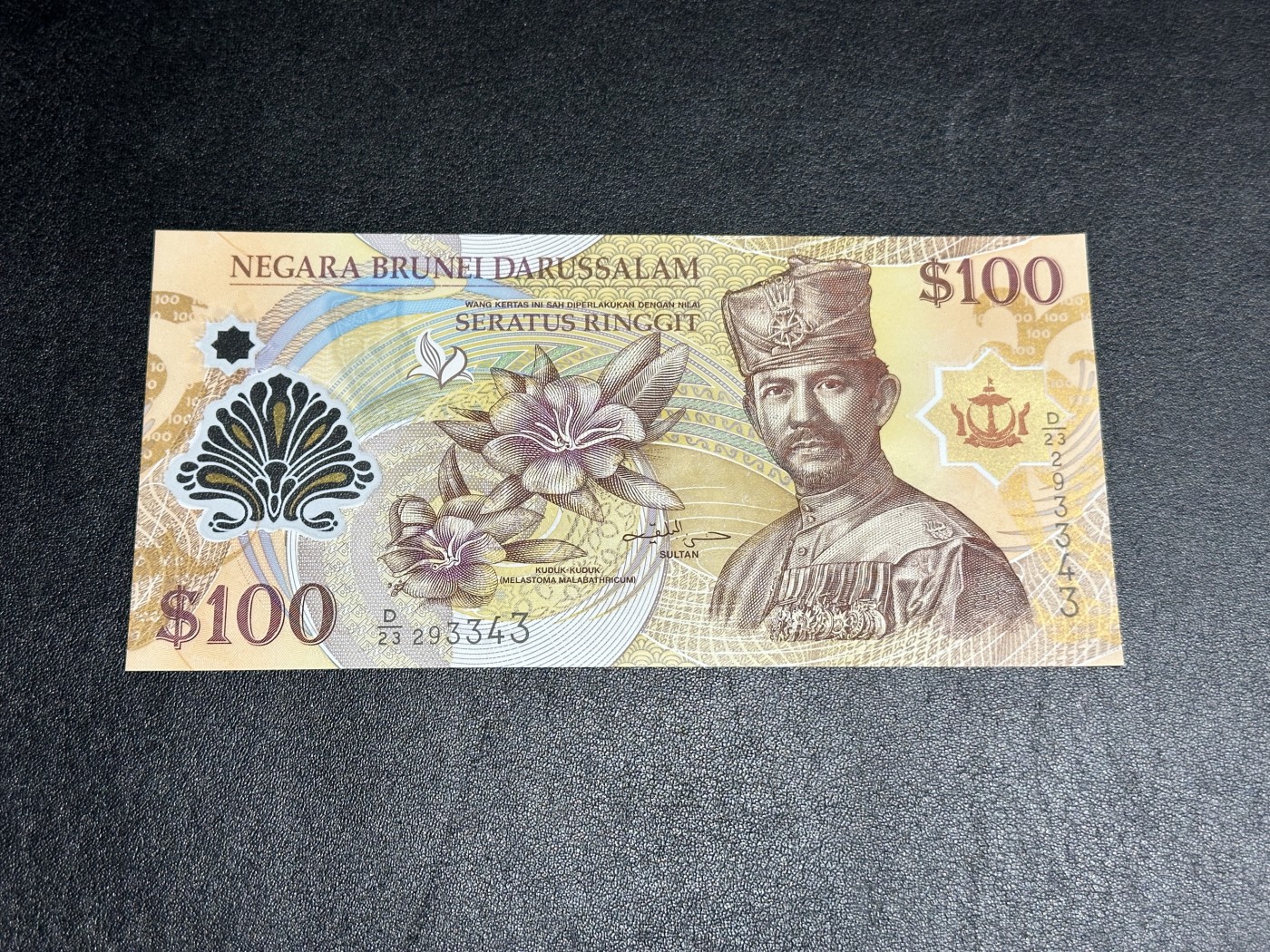 《外钞收藏家》第三百九十七期 2013年文莱100林吉特 全新UNC