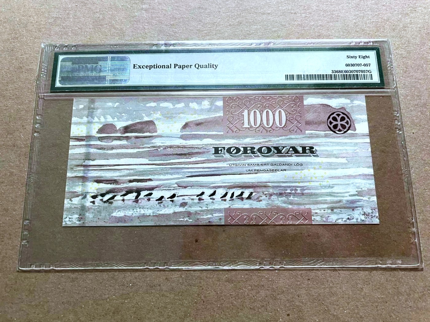 【Blue Auction】✨世界纸币精拍第470期【精】 法罗群岛 2011年1000克朗 PMG68EPQ 超高分 